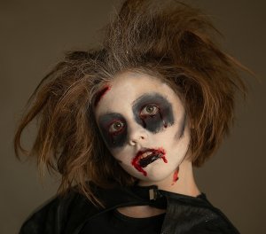 maquillaje halloween zombie